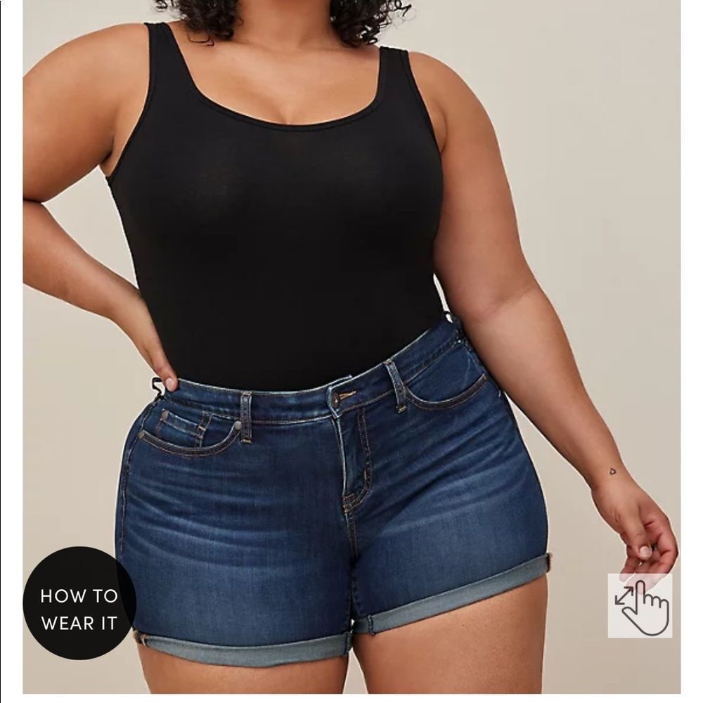 NWT Torrid Dark Wash Midi Super Soft Short Size 10